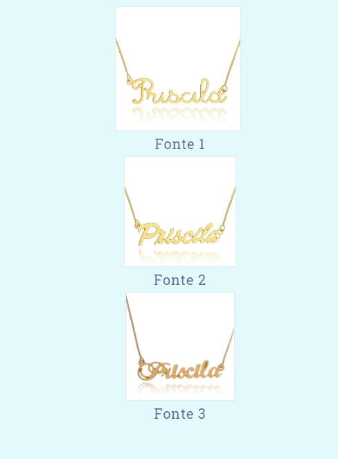 Colar Personalizado com nome em Libras!